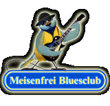 Meisenfrei Bluesclub - Bluesman Meise mit Gitarre und Hut ©Salinos.de